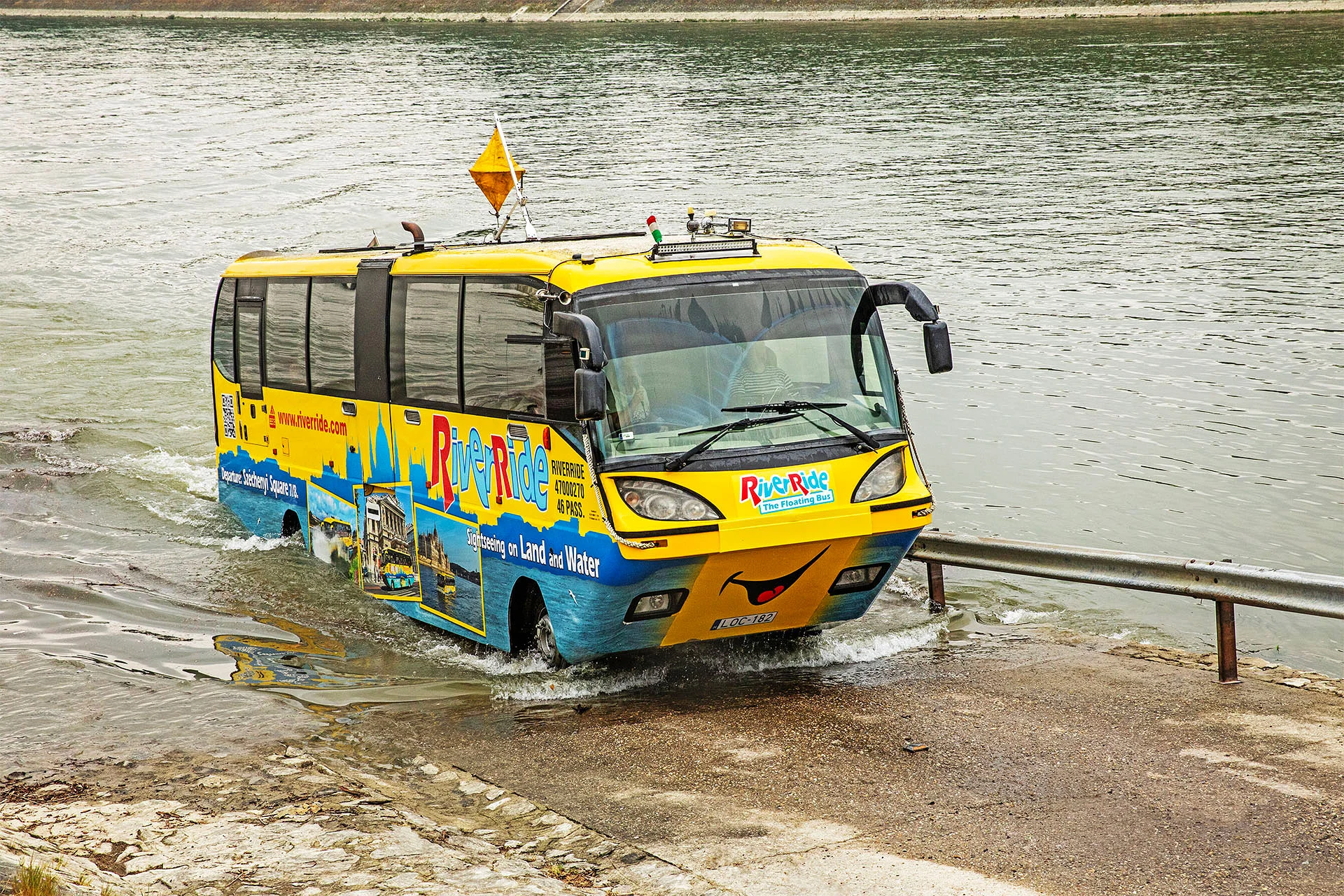 Floating Bus River Ride Budapest Hungary