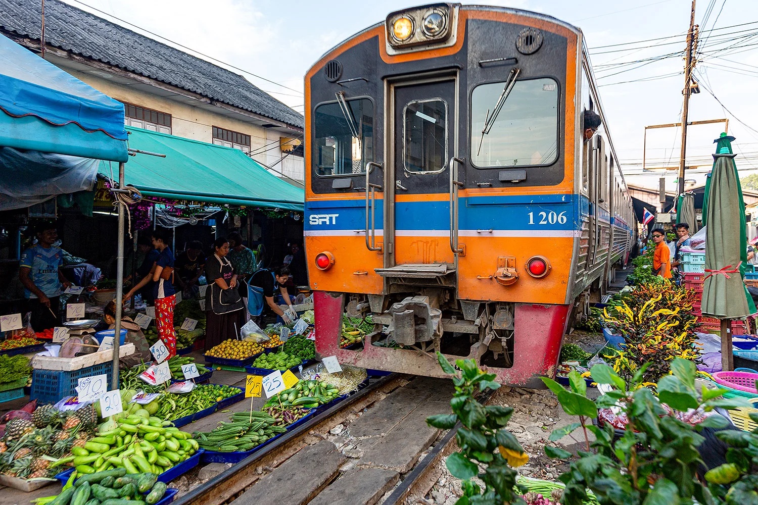 Mahachai Market by the Railway